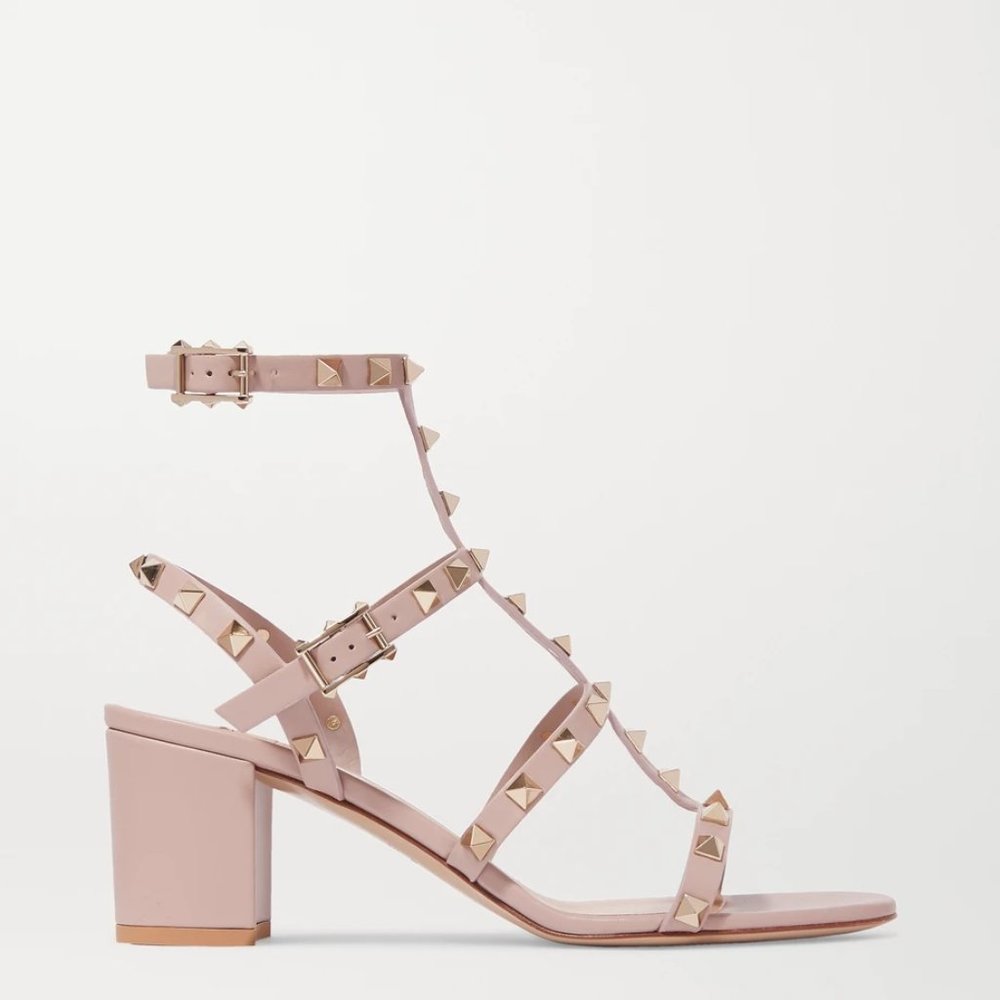 NWOT Kaitlyn Pan Rockstud Caged Sandals / 37